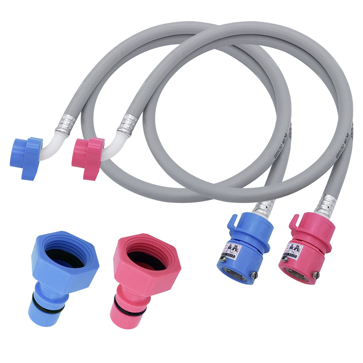 국산 세탁기호스 삼성 LG 대우 급수호스 1.3미터 냉수+1.3미터 온수 세트, 1개 11,500원