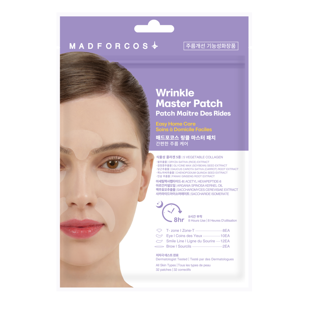 매드포코스 잔주름관리 홈케어 링클마스터패치 1매 4종(36패치) 미간 팔자 눈가 이마 주름케어, 32개입, 1개 8,500원