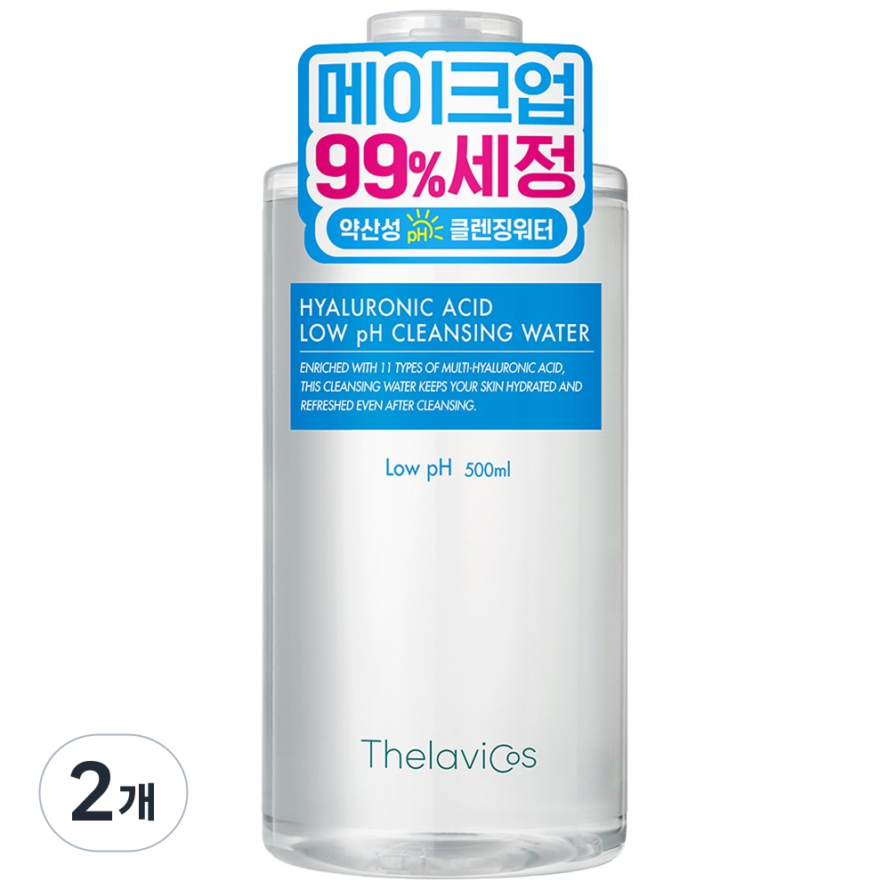 테라비코스 히알루론산 클렌징 워터, 2개, 500ml 17,800원