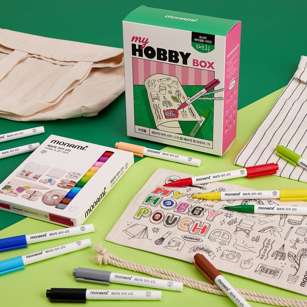 [엘제이] 모나미 취미생활 시리즈 4종(펜파우치,엽서북,포토앨범,머그컵) 12,490원