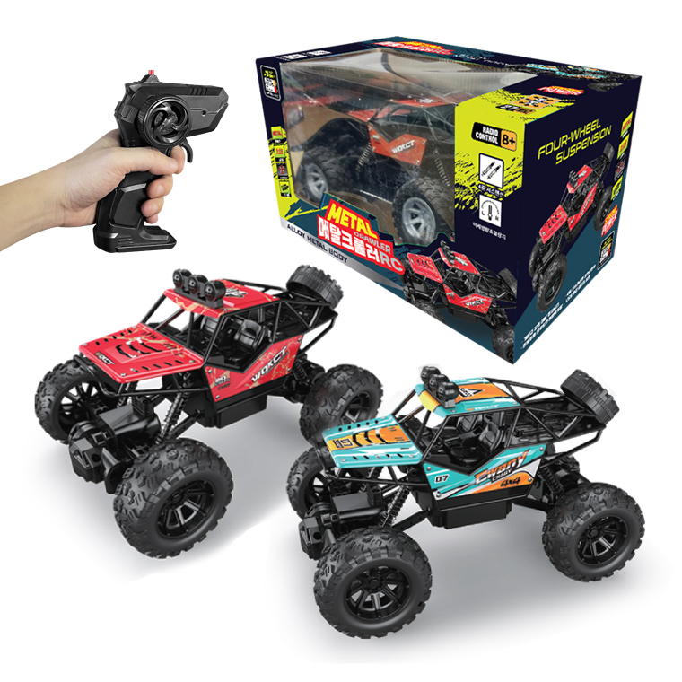어린이RC카 메탈 록몬스터 무선조종 오프로드 자동차장난감 서스펜션, 레드, 1개 20,790원