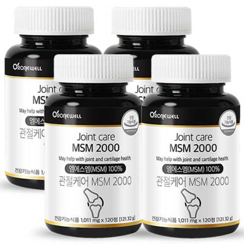 로니웰 관절케어 MSM 2000, 120정, 4개 39,900원