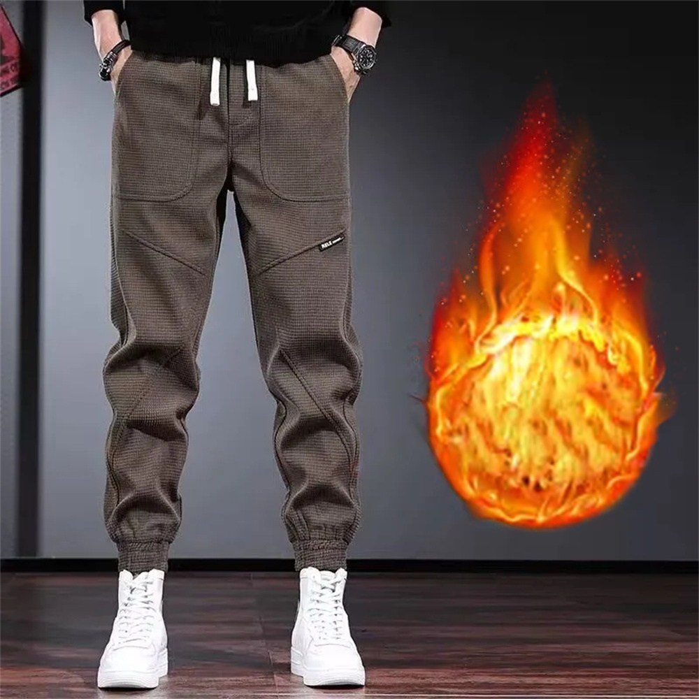 TKX 남성용 겨울철 따뜻한 조거팬츠 남자바지 슬림핏 간결한 아웃도어 데일리룩 KD39 18,810원