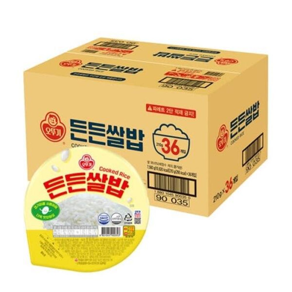 오뚜기 든든쌀밥 210g 36개 61,810원