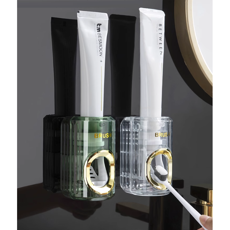 하루템 무타공 자동 치약 디스펜서 치약짜개 욕실인테리어, 1개, 투명 6,900원