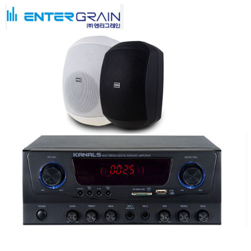 카날스[KANALS]BKS-245(2개)+EMA-180 [전문가용 4.5inch Woofer / RMS:50W / 파워:160W(80Wx80W) / MP3플레이어, 블루투스지원] 349,860원