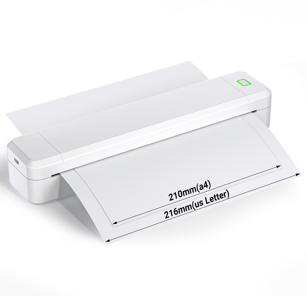 SILUNA 휴대용 A4 블루투스 무선 프린터 열전사 감열식 프린터 + 타투전사/오답노트 프린팅 지원, 1세트, X8 프린터 화이트 179,600원