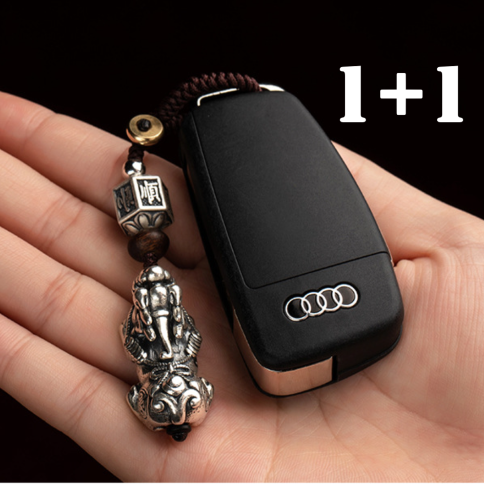 (왓썸) 1+1 비휴공방 실버 비휴 키링 행운과 부위영화 사업운 재물운 만사형통 14,900원