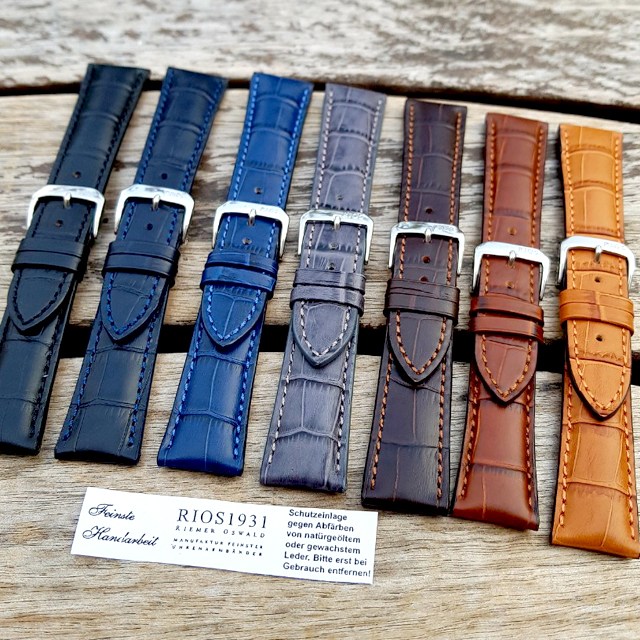 리오스 명품 가죽밴드 버클형 루이지애나 최고급 소가죽 방수코팅처리 시계줄 83,000원