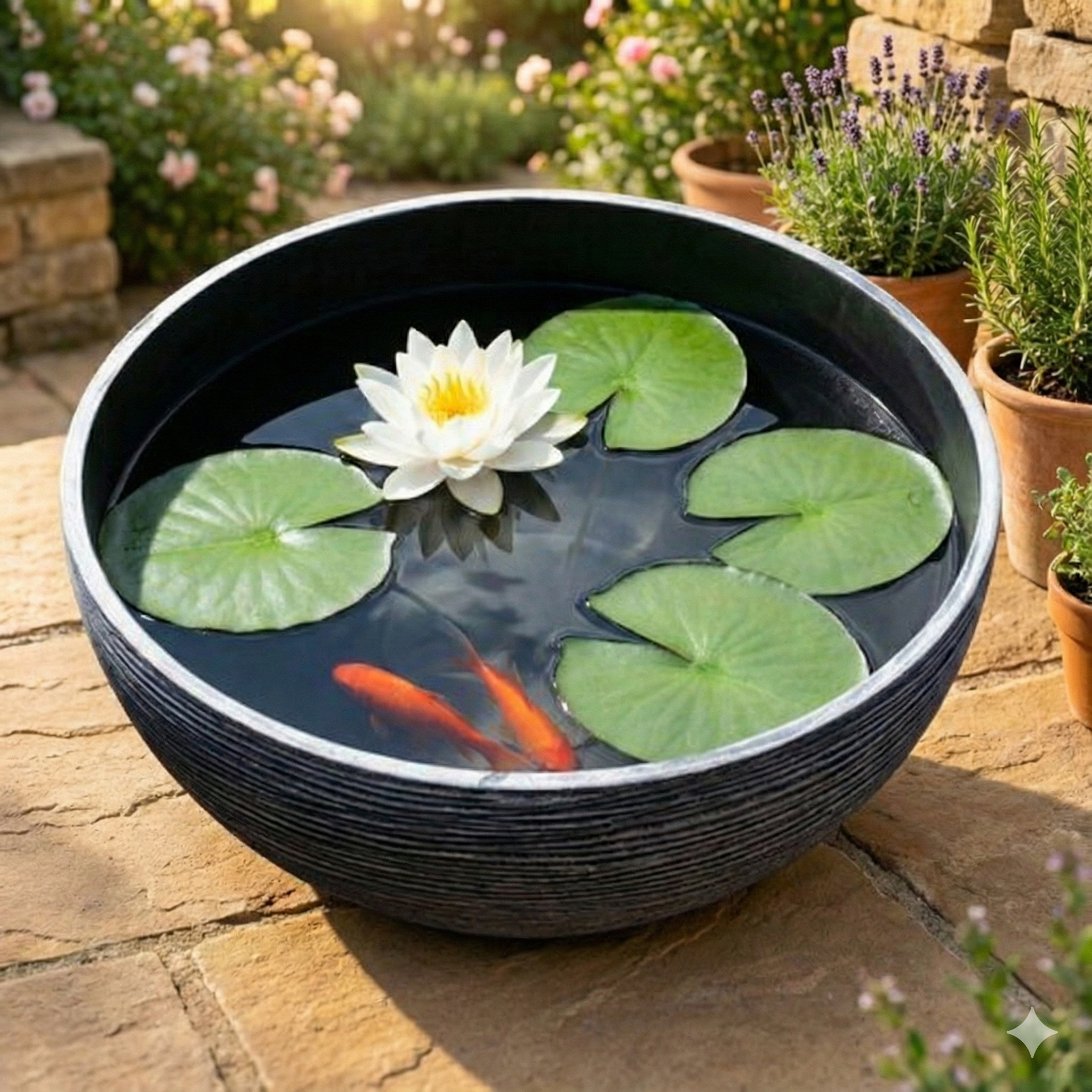 블링박스 가벼운 연꽃 금붕어 수반 어항 원형, 그레이 16,500원