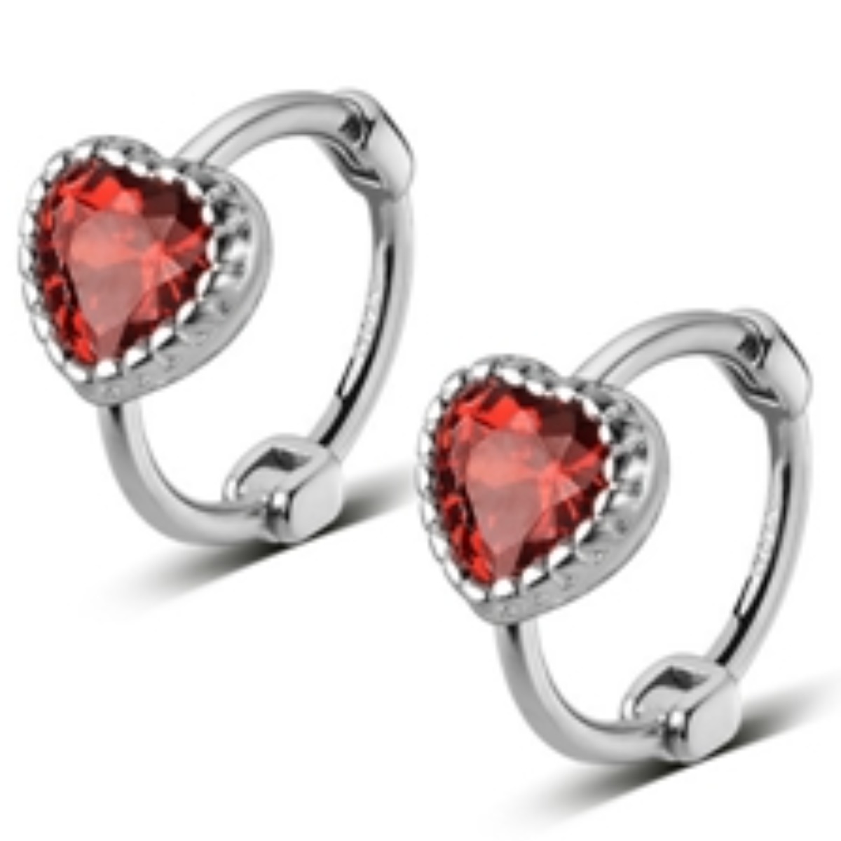 에르모사제이 E122 실버 925 미니 하트 큐빅 원터치 링 피어싱 은 귀걸이 16,900원