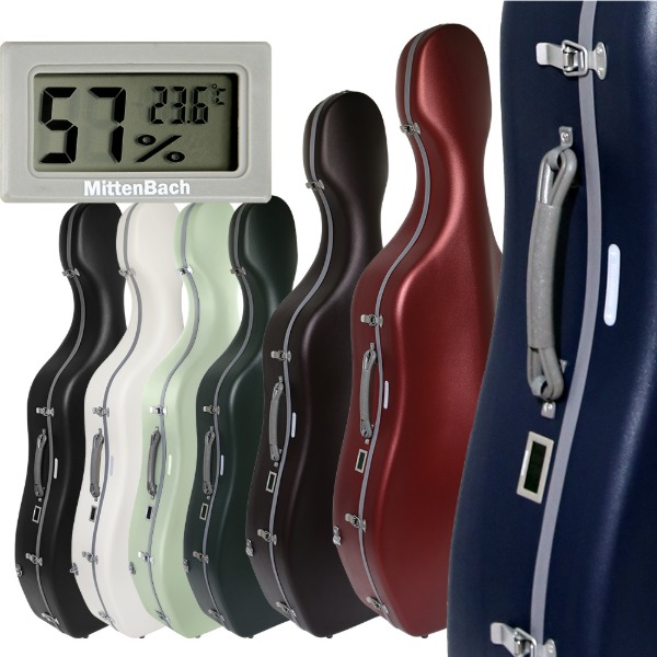 미텐바흐 첼로 케이스 레볼루션 MBCC-N01 디지털 습도계 하드케이스, 화이트, 1개 650,000원