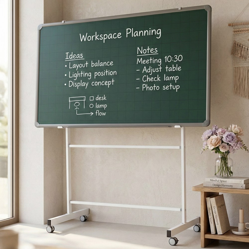 (주) 토탈하얀칠판 물백묵 자석보드+스탠드세트 (알루미늄), 알루미늄 93,000원