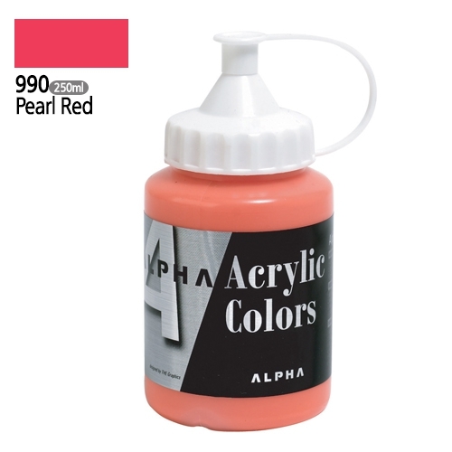 알파 실버 아크릴물감Ⅱ 250mL 990 펄레드 15,590원