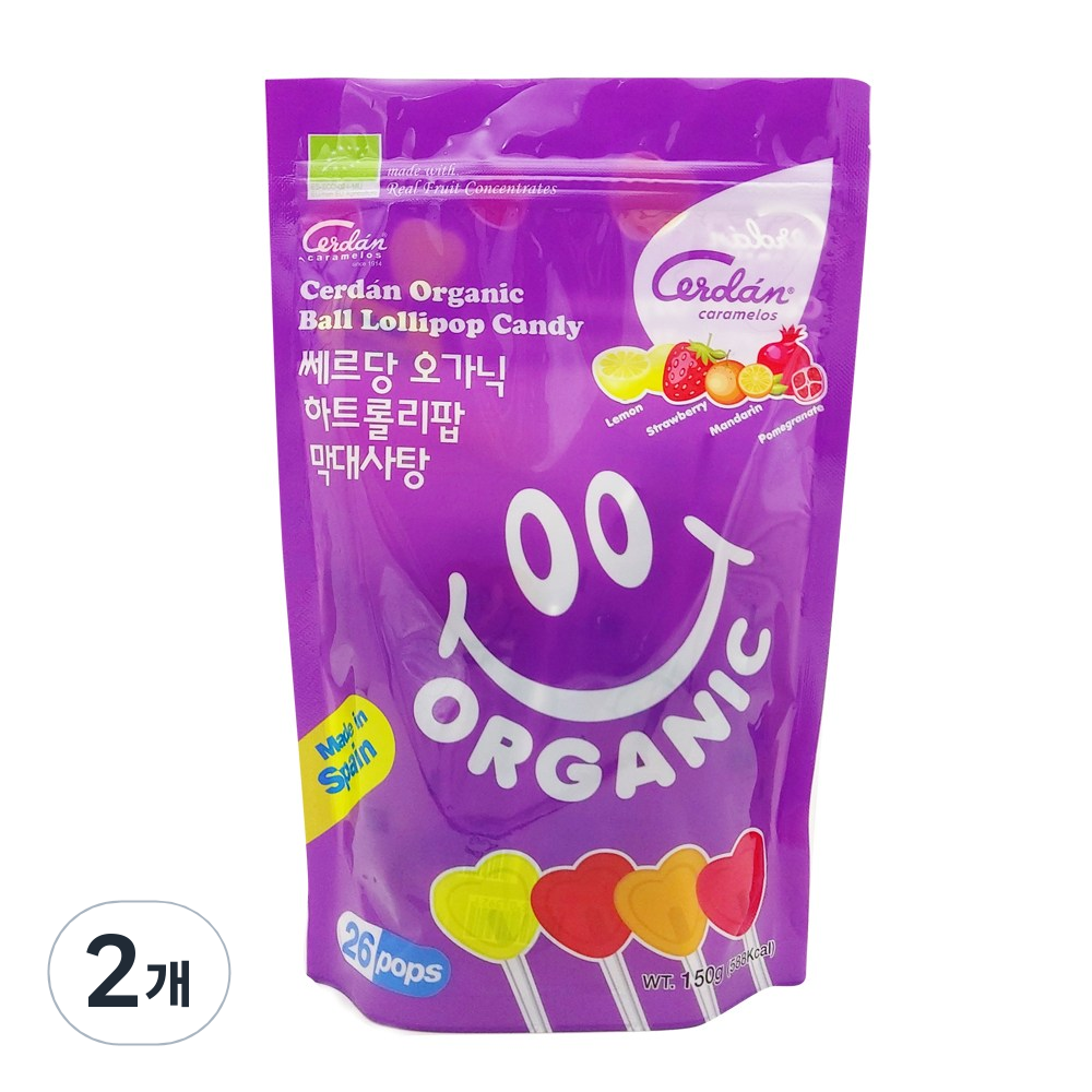 쎄르당 오가닉 하트롤리팝 유기농 막대사탕 16,450원