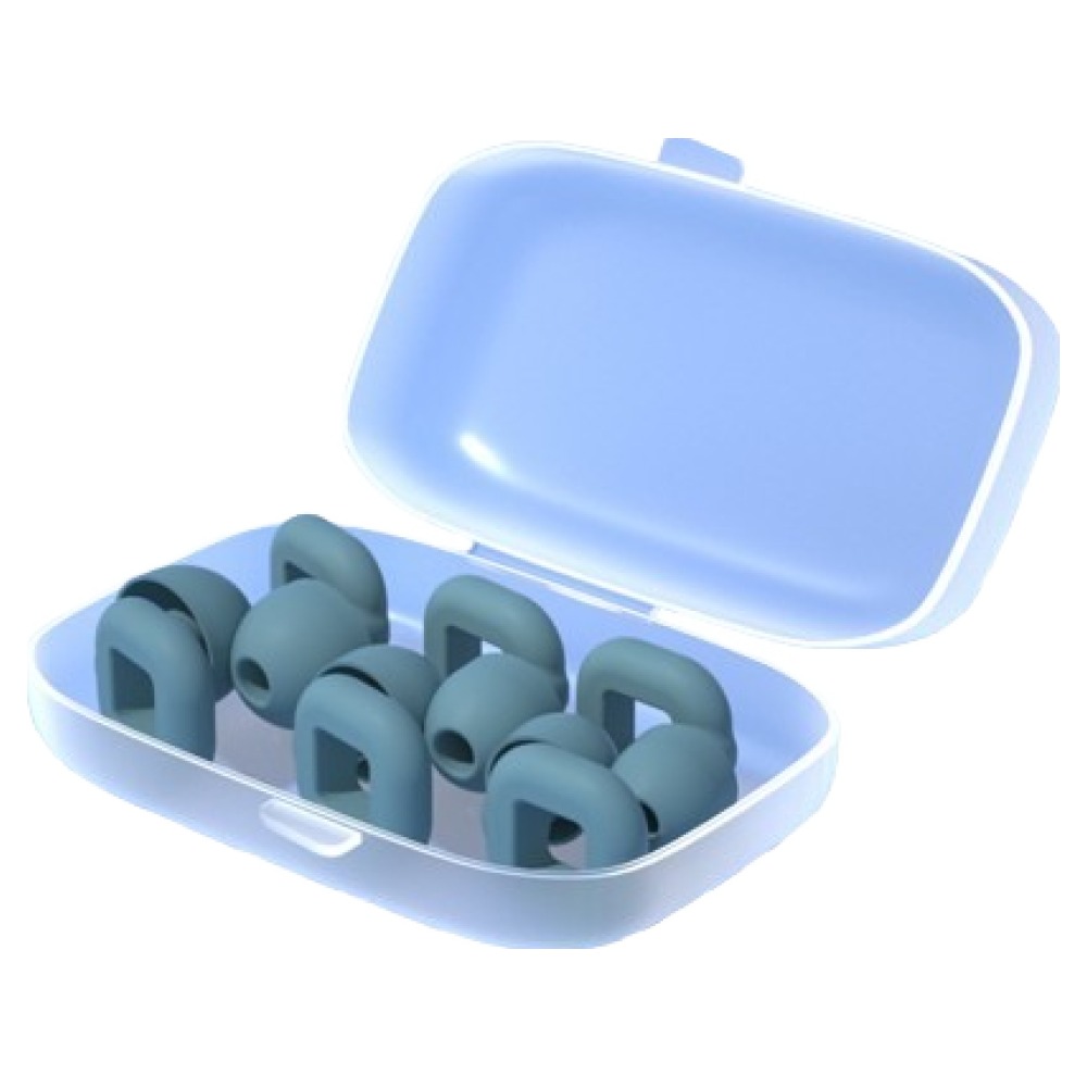 미소로운 비행기 수면 실리콘 귀마개 사각일체형 그레이블루 + 케이스 5,650원