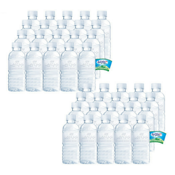 삼다수 생수 무 유라벨 랜덤발송 330ml 40병 29,600원