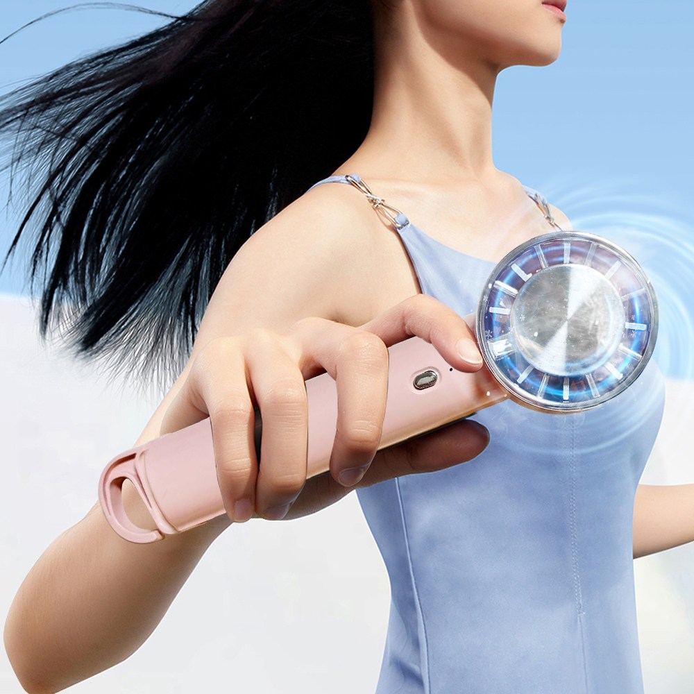 SMIRIA 미니 냉각 휴대용 선풍기 핸디 탁상용 초강력 급속 냉각 USB 소형 손풍기 쿨링, 핑크 20,800원