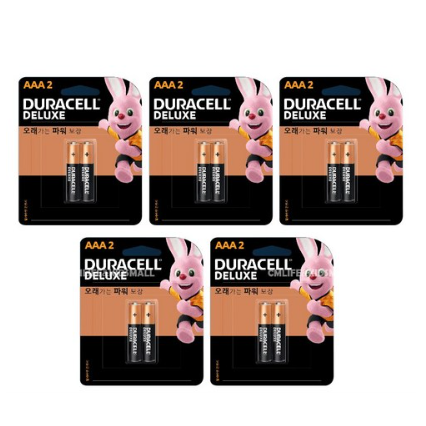 듀라셀 디럭스 AAA 알카라인 건전지 2입 카드형 26,500원