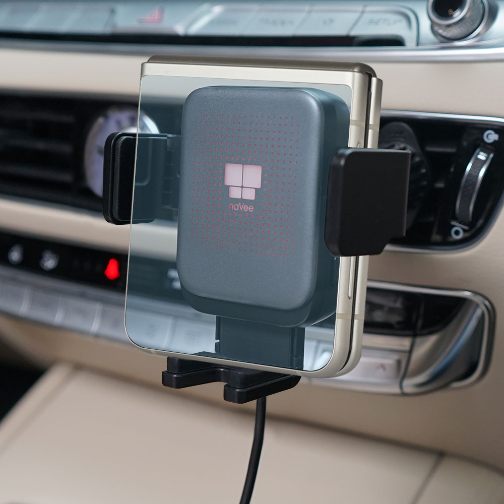 나비 RGB LED 송풍구 초소형 차량용 무선 고속 충전기 거치대 15W 갤럭시 플립7 케이스 장착가능 NV102-FWC2Q 34,500원