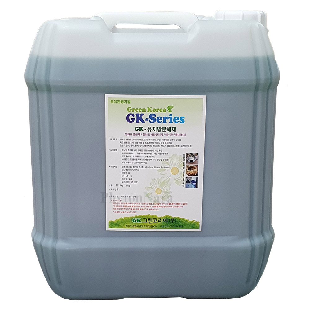 지케이그린코리아 GK유지방분해제 4L 18L 배수관 관리제, 1개, 18L 83,990원