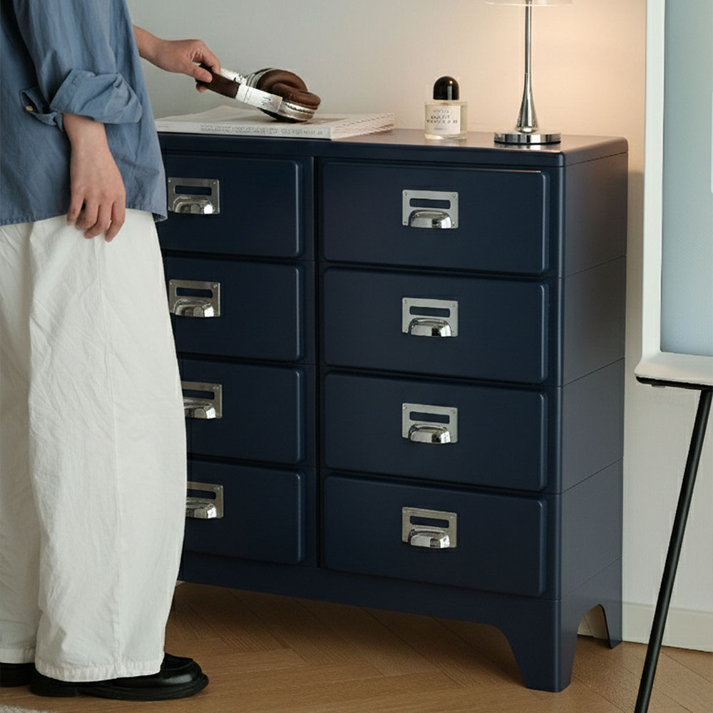 [리비니아] 밀리 미드센츄리 레트로 빈티지 캐비넷 수납 더블 4단 서랍장 ABS소재 204,900원