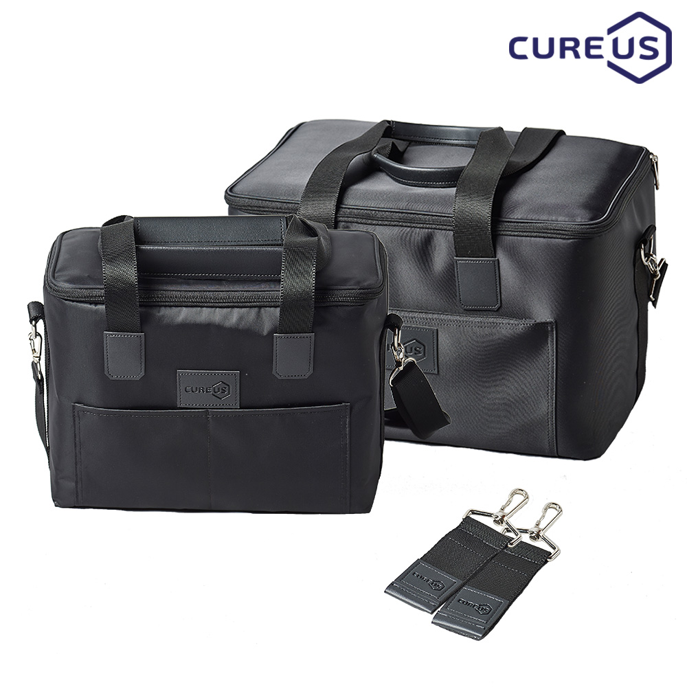 큐어스 클래식 보냉백 보온가방 쿨러백 골프 간식가방 대형+중형+다용도걸이세트 112,000원