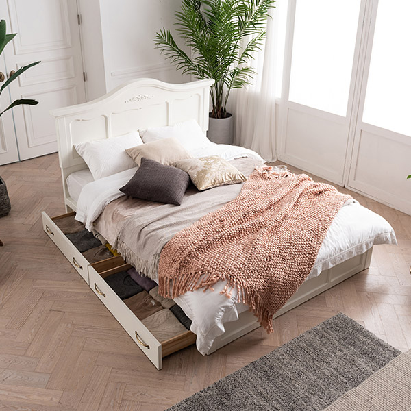 삼익가구 셀리나 도장 침대 + 양모 라텍스 독립 매트리스 세트 방문설치 707,480원