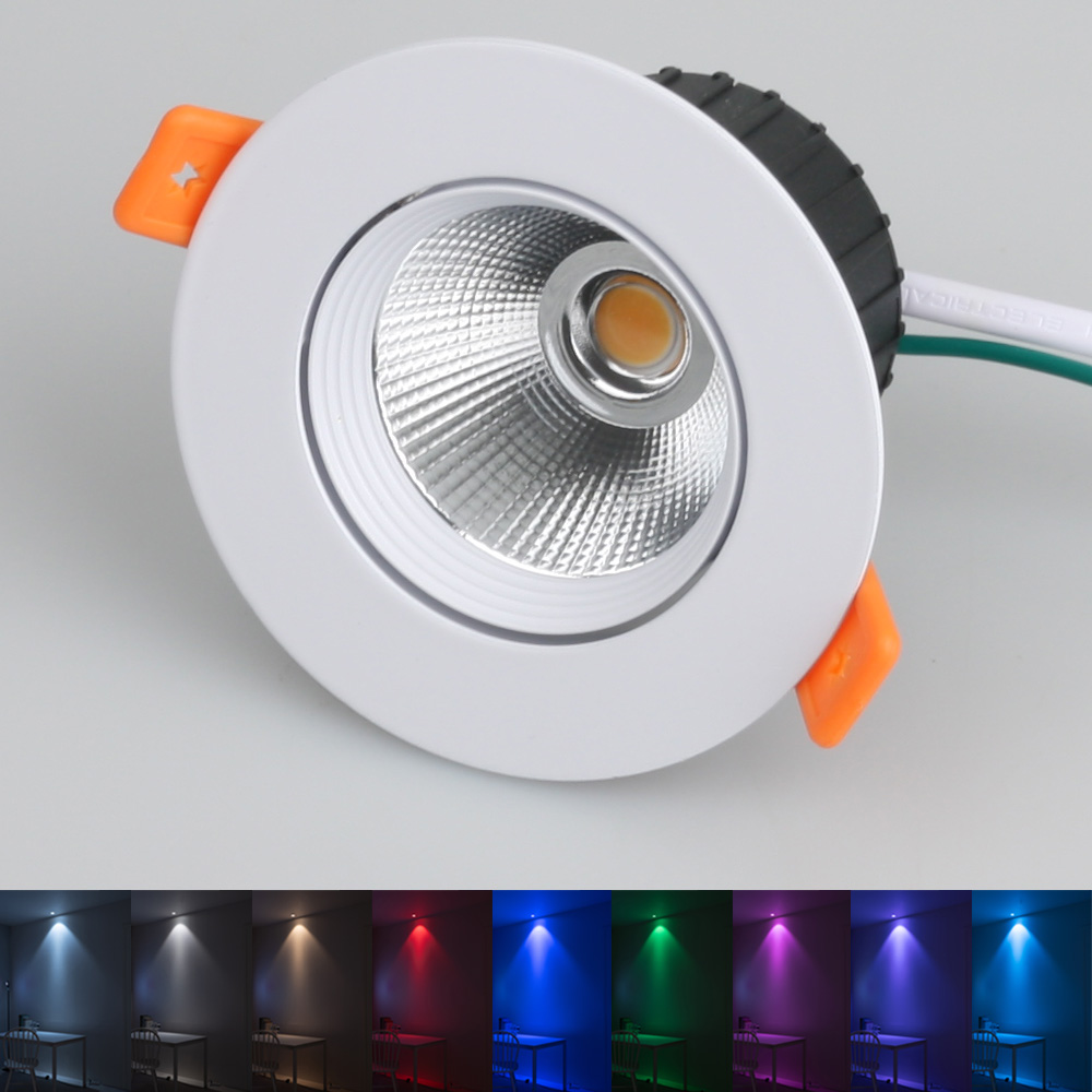 LED 디밍 COB 3인치 10W 다운라이트 플리커프리 조광기 밝기조절, 1개, 화이트바디 전구색(3000k) 12,500원