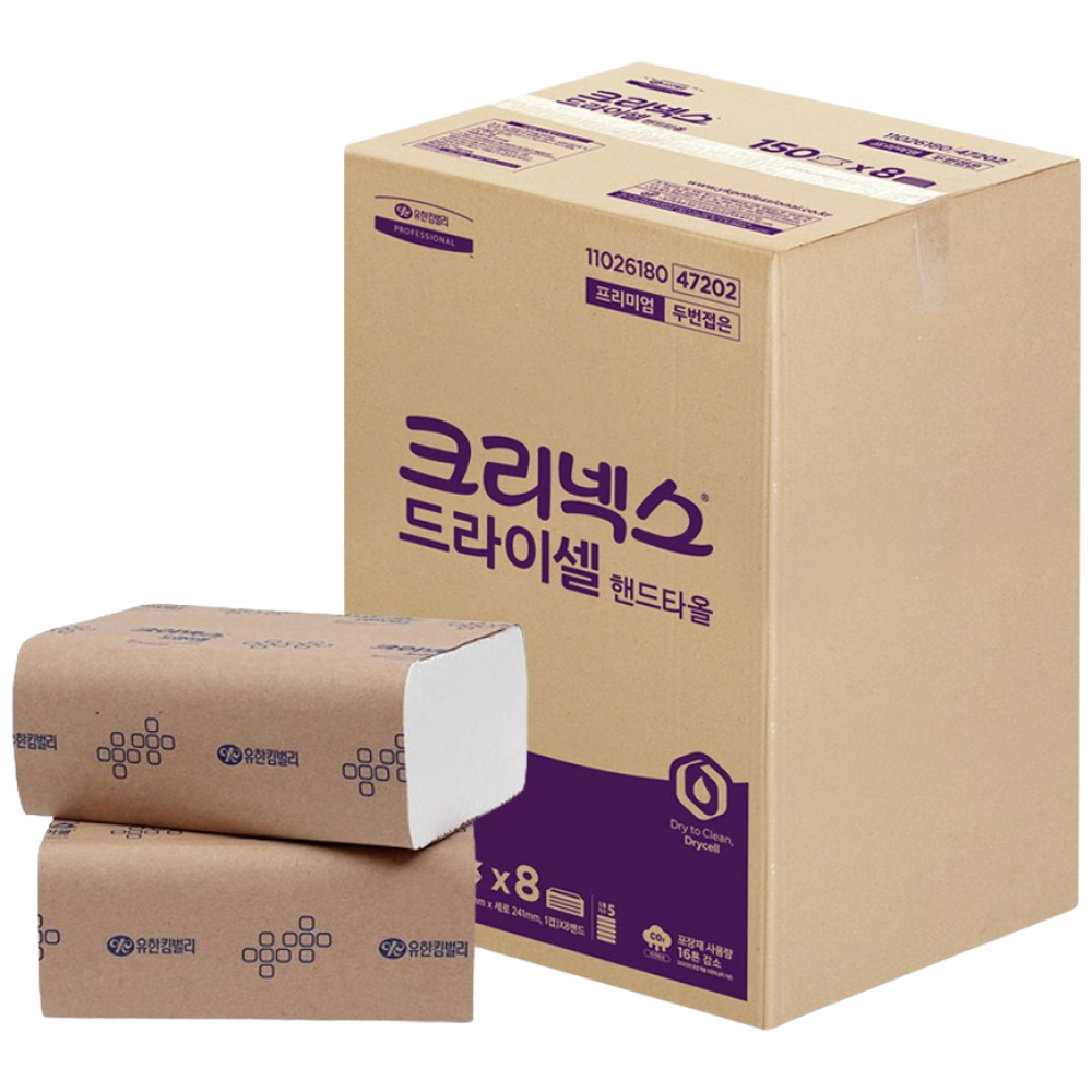 크리넥스 47202 드라이셀 핸드타올 프리미엄 F150S 12,900원