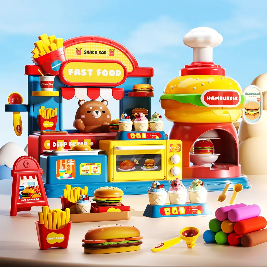 어린이 DIY 클레이 장난감 유아 손놀이 햄버거 몰드 세트 58,880원