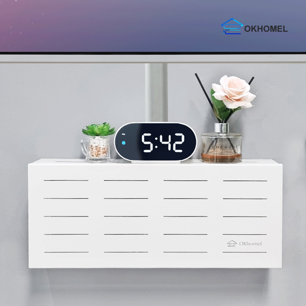 셋탑박스 숨기기 벽 콘센트 가리개 벽걸이티비선정리 콘센트커버 공유기정리함 56,100원