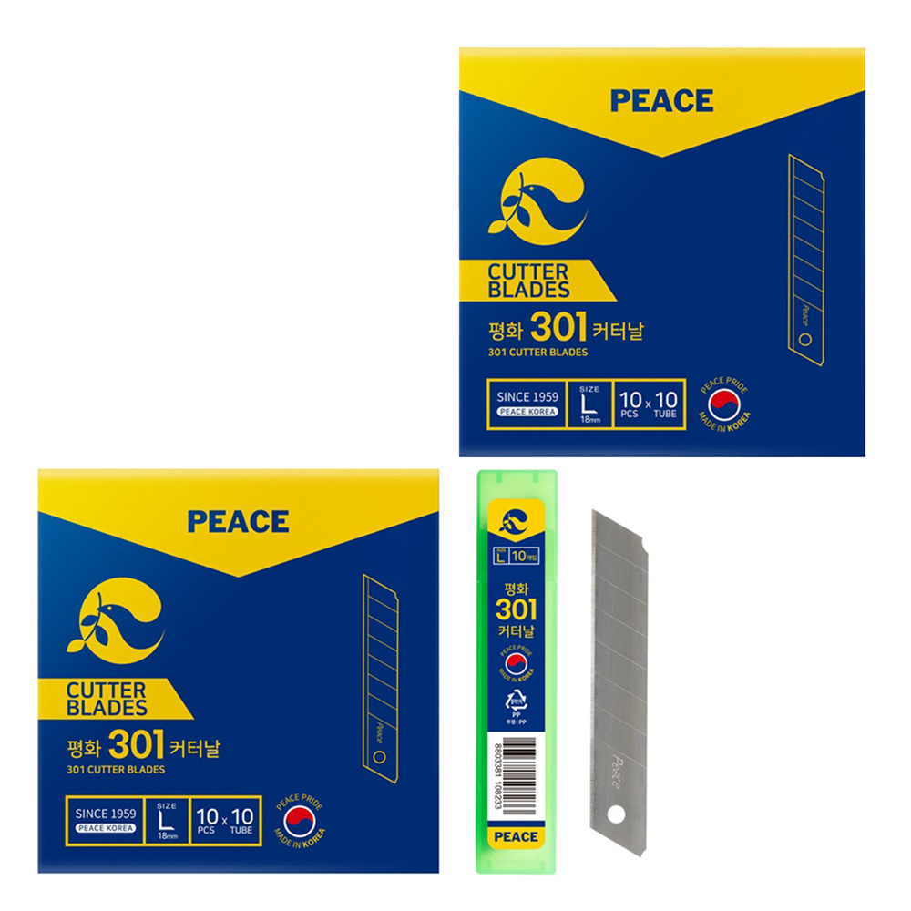 피스코리아 평화 301 커터날 칼날 리필 10p 18,500원