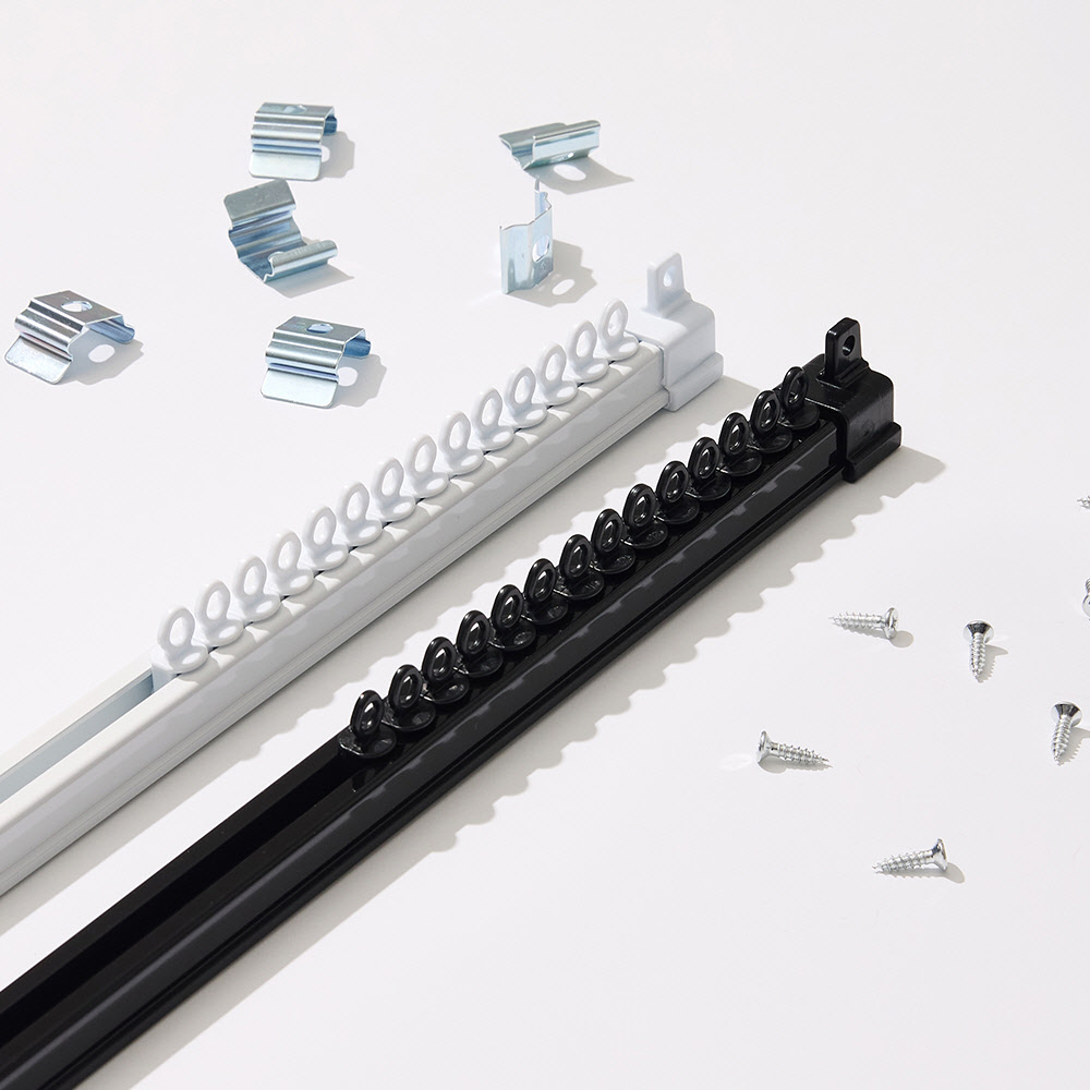 홈드레브 저소음 전착 커튼레일, 블랙, 현재가 36,100원