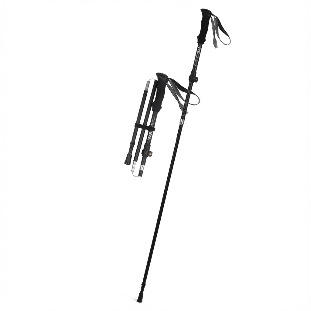 ZHEYE 초경량 접이식 듀랄루민7075 트레킹폴 등산스틱, 1개, 블랙 21,180원