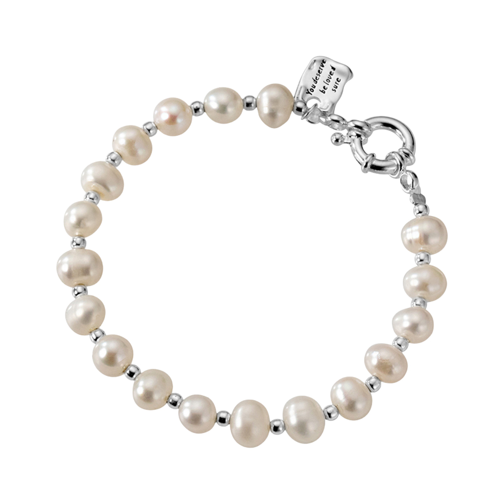 헤미안 실버 925 담수 진주 클래식 체인 은 팔찌 HW250769 39,900원