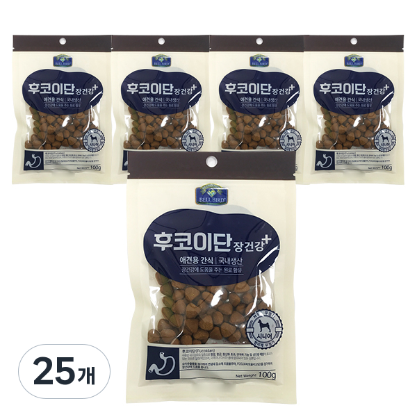 벨버드 후코이단 강아지 간식, 장건강, 100g, 25개 81,250원