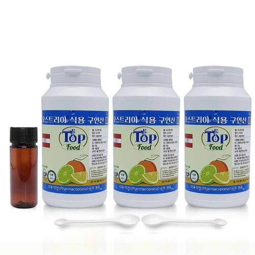 탑푸드(최상의식품) 오스트리아산 식용구연산550g 3개 미국약전(USP) 원료특허청 상표 등록 19,800원