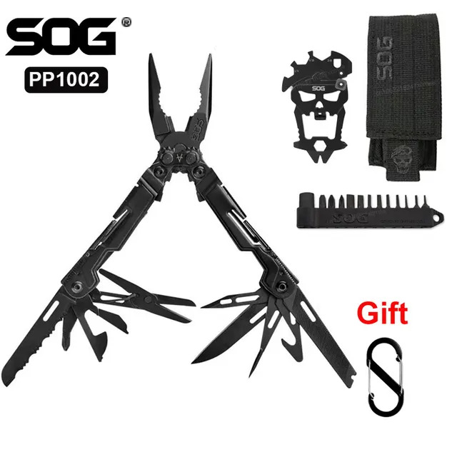 SOG PP1001 PP1002 파워포인트 멀티툴 미니 다기능 도구 펜치 접이식 나이프 가위 야외 캠핑 EDC 장비 95,000원