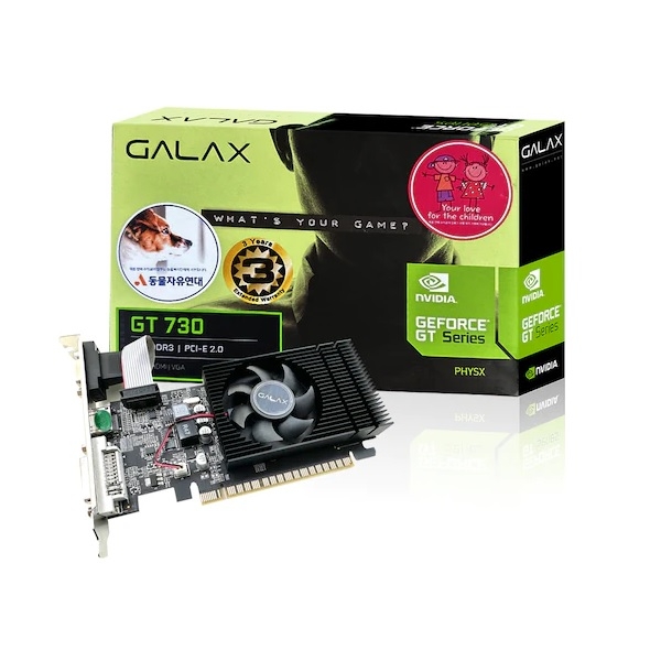갤럭시 GALAX 지포스 GT730 D3 4GB LP 76,000원