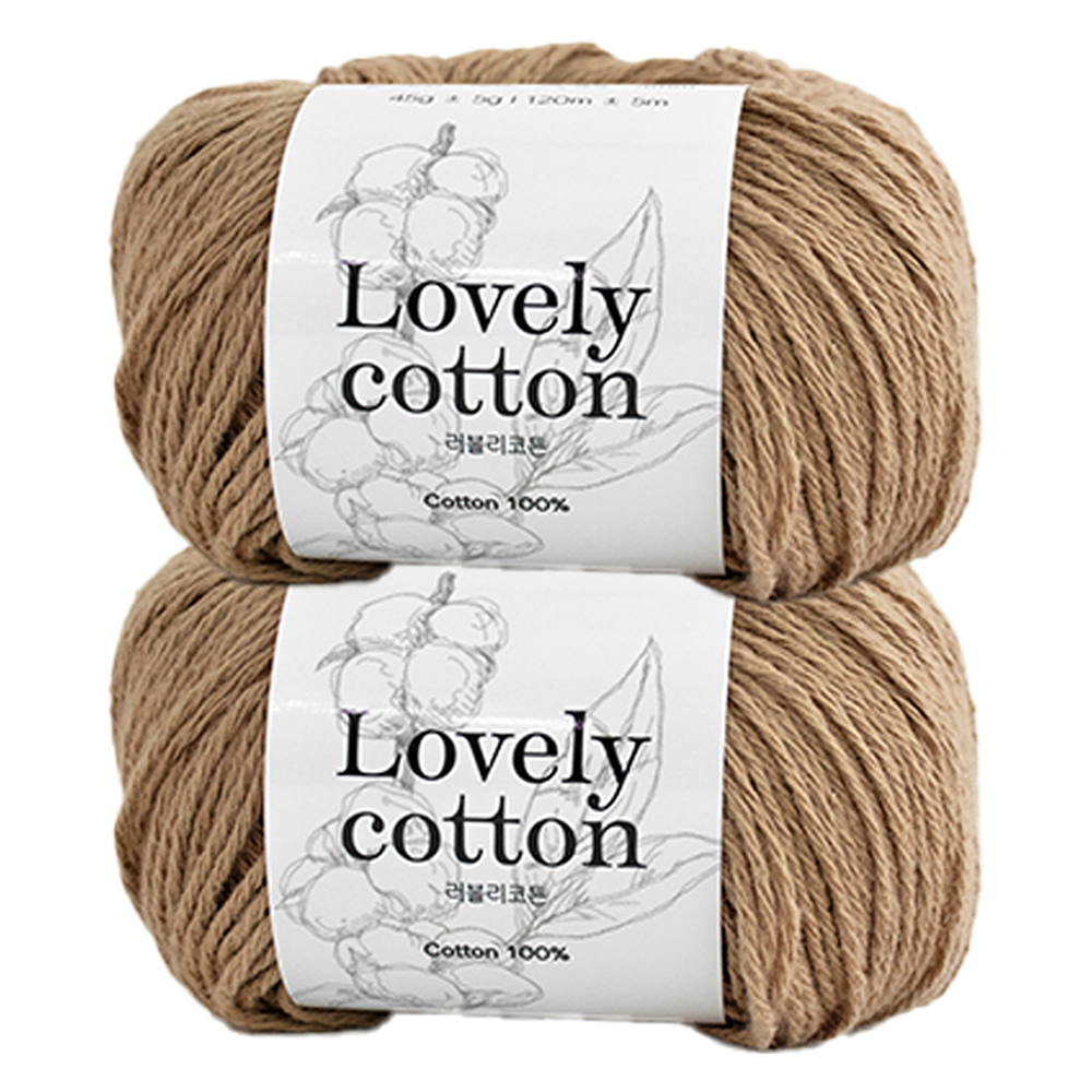 yarna 러블리코튼뜨개실 45g, 528 밀크티, 2개 8,340원