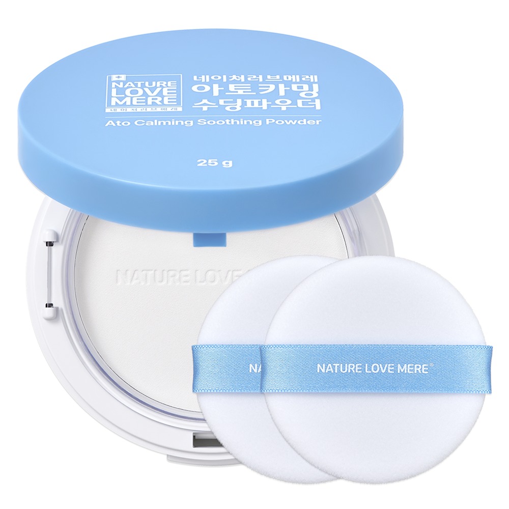 네이쳐러브메레 아토카밍 수딩파우더 무향+퍼프 2개, 1세트, 25g 12,900원