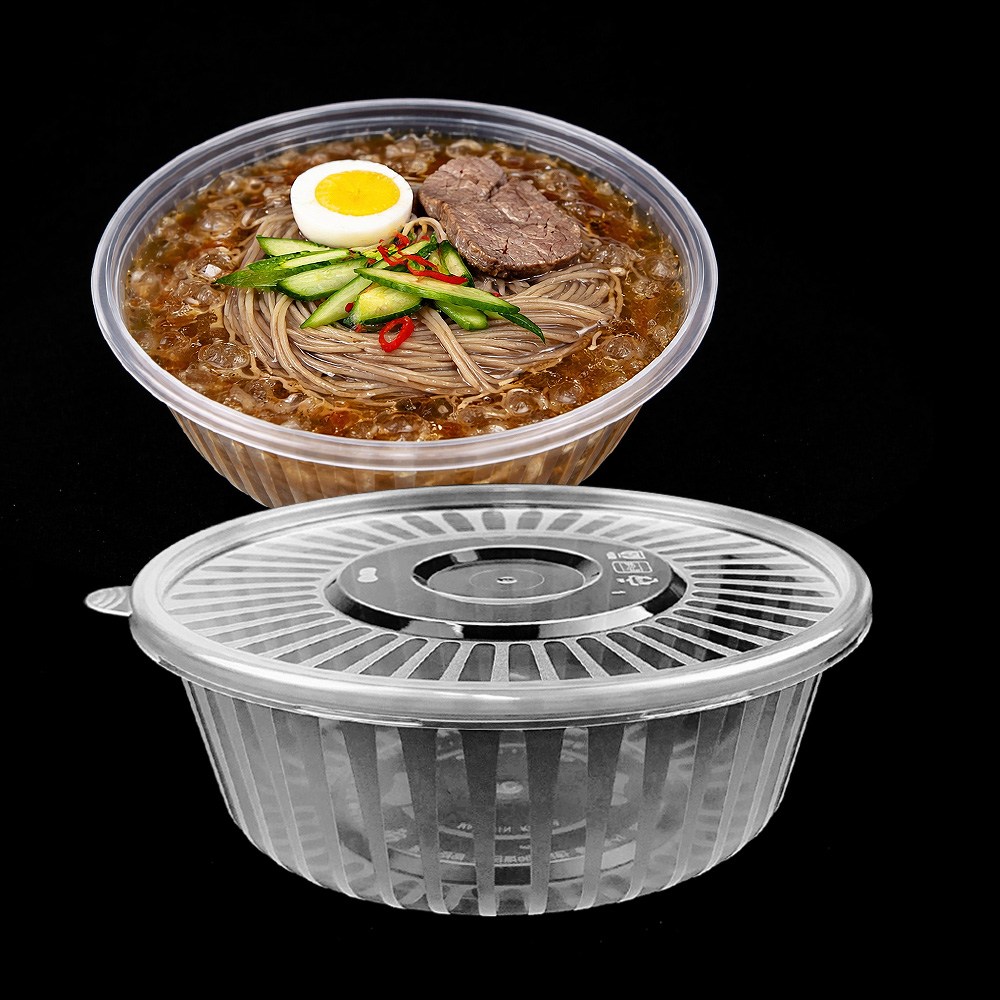 투명 사출 냉면용기 고강도 PP 탕용기 면용기 포장배달용기, 1개, 200세트 98,900원