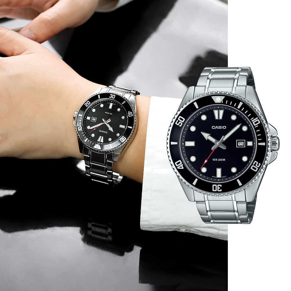 백화점AS가능 카시오 NEW 흑새치 다이버 메탈시계 MDV-107D-1A1VDF 지코스모 제품 144,000원