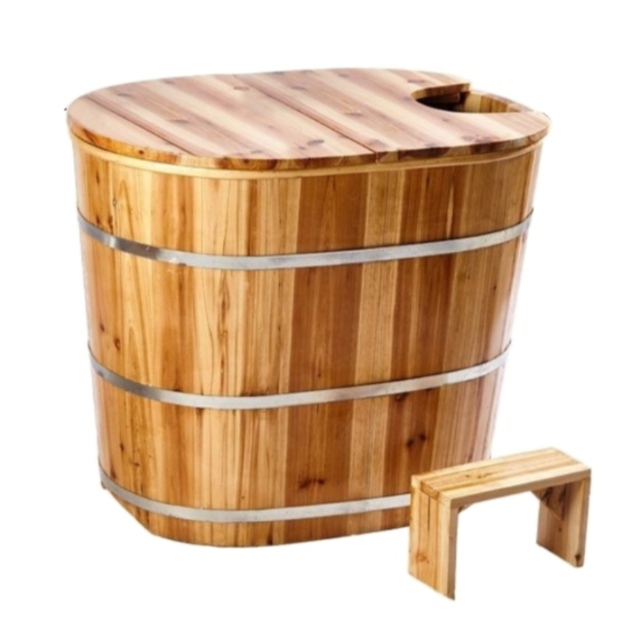 1인 욕조 반신용 가정용 사우나 미니 간이 나무 히노끼 성인용 소형 바디 케어 욕실 이동식 257,400원