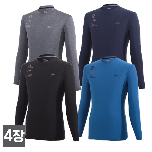 워킹맨 아울렛 4세트 봄 가을 시즌 스판 라운드 티셔츠 작업복 근무복 현장복 등산티 스포츠웨어 빅사이즈 A104 29,800원