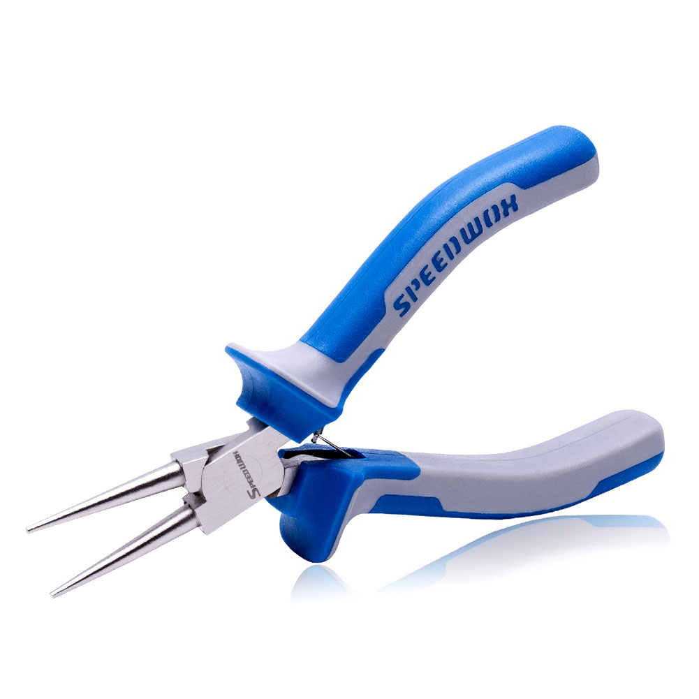 SPEEDWOX 미니 라운드 노우즈 플라이어 정밀 공예 가는 죠 설계 작은 고리 제작, 라운드노즈 플라이어, 120mm, 1개 10,490원