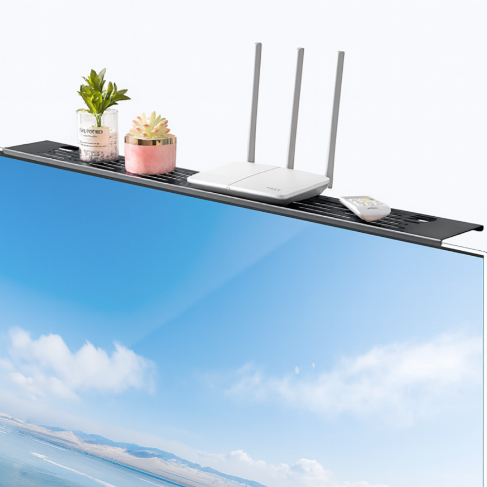 꾸베꾸베 무타공 설치 선 정리 TV 셋탑박스 선반 거치대 15,000원