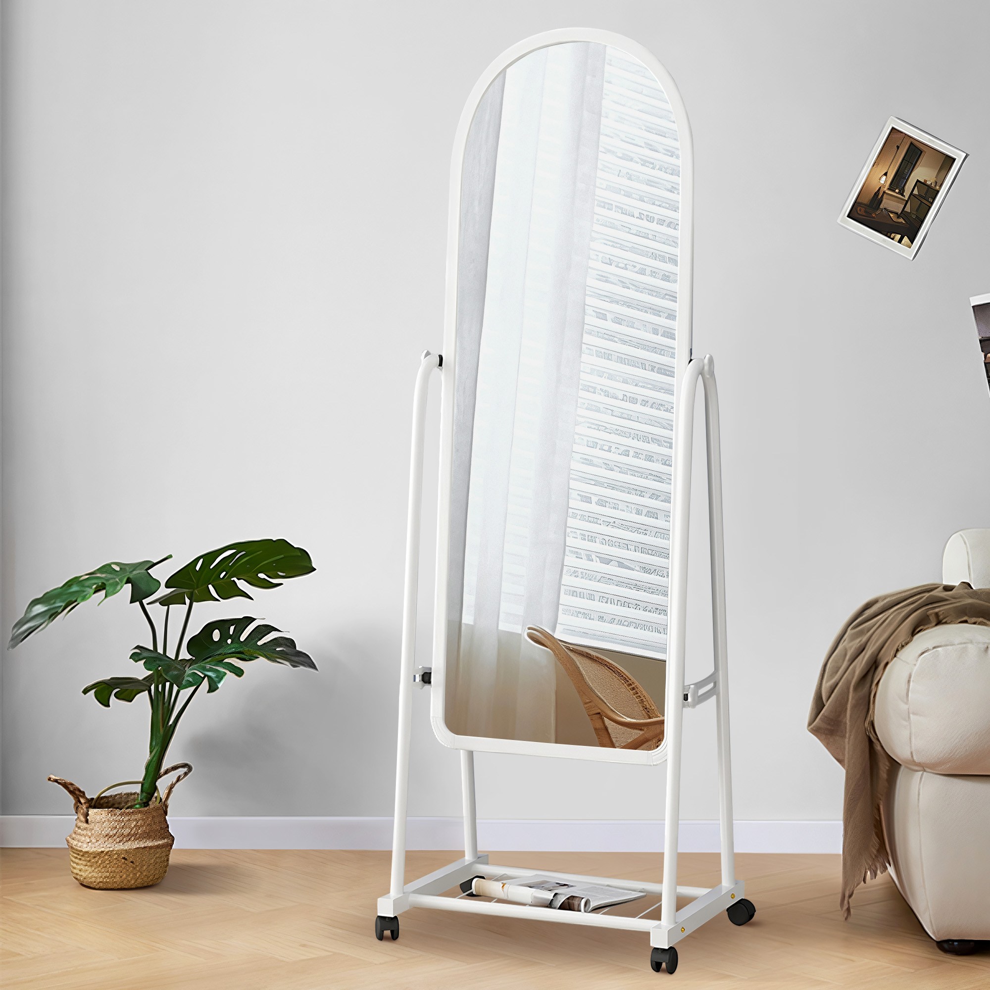 뷔이위이 전신거울 이동식 스탠드 거치형 거울 160*38cm 35,900원