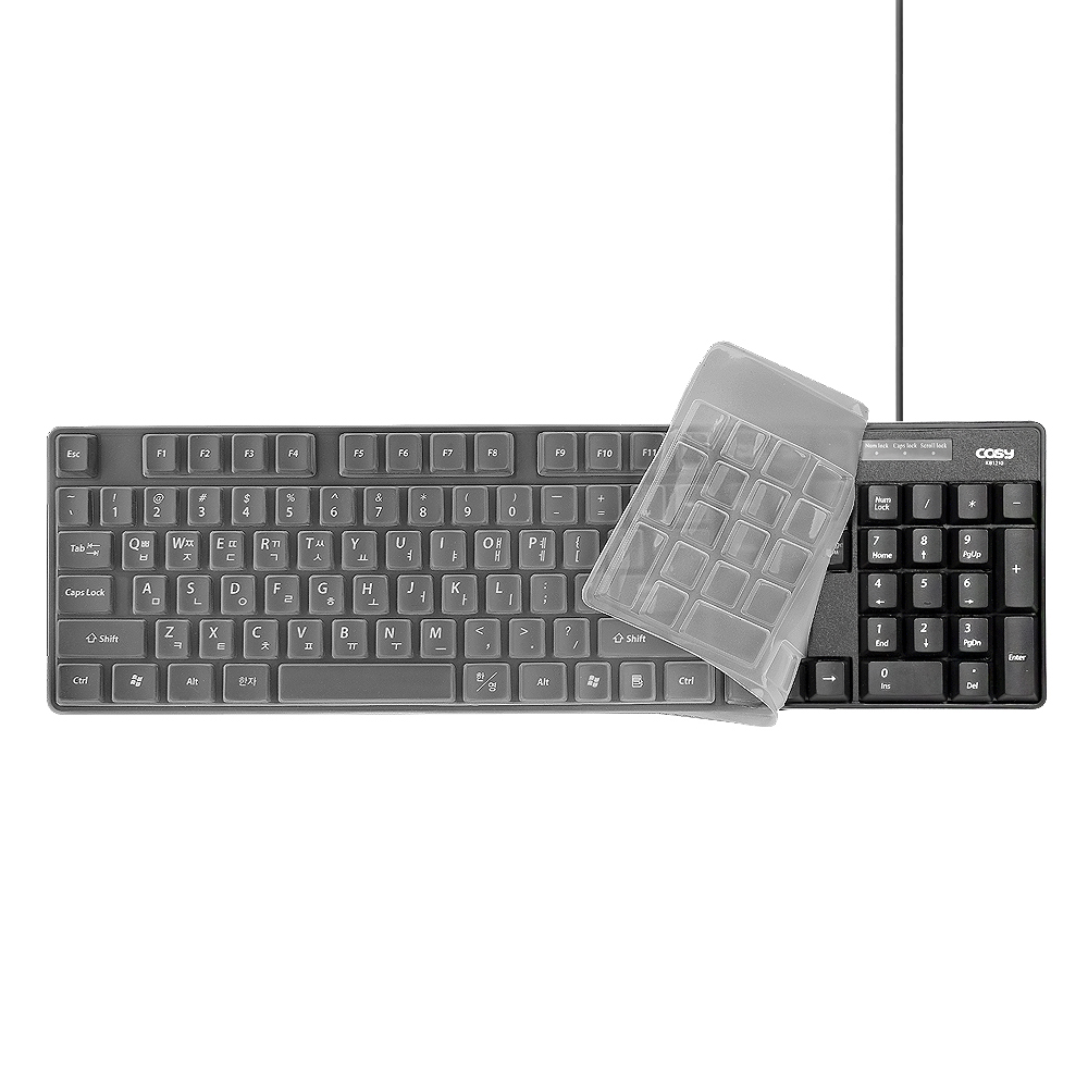 코시 콤팩트 하이키 유선 일반형 키보드+키스킨, 단일색상, KB1210, 해당없음 9,500원